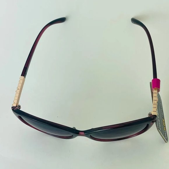 SG00756 Maxblock Sunglasses For Women Cat-Eye 100% UVA-UVB Protection Burgundy - Picture 3 of 6